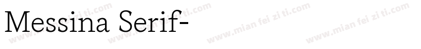 Messina Serif字体转换